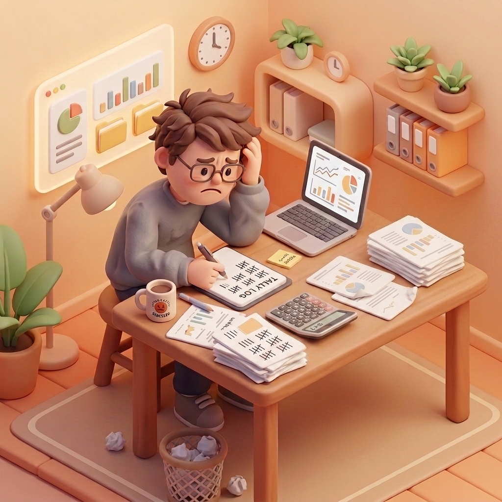 Time Spent 3D Illustration